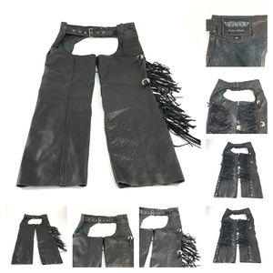 Vintage UNIK leather chaps w/ tassles